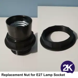 Replacement Nut for E27 Lamp Socket, easy to print