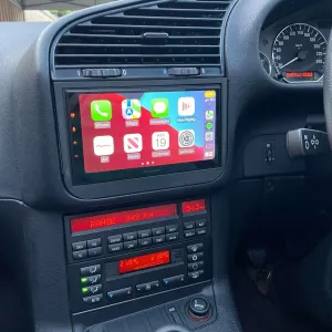 e36 2 din frame radio + air con