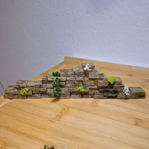 Ruined straight wall - DND scatter terrain