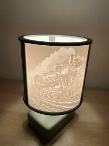 Lithophany Train, Pirate Ship, Big Ben Clock + Support E14