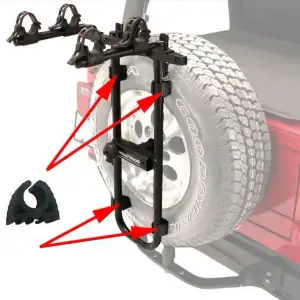 Rubber Bumper Pads for Tire Rack (Hollywood Racks - SR2-R)