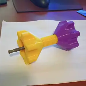 Filament spool drill adaptor winder with screwdriver shaft