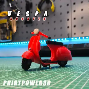Classic Vespa Scooter | Easy Assembly (Por Partes)