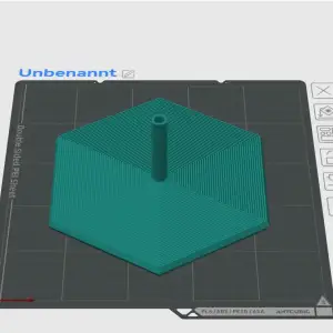 Large Fidget Hex Toy With Handle