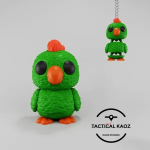 Flexy Parrot Figurine + Keychain