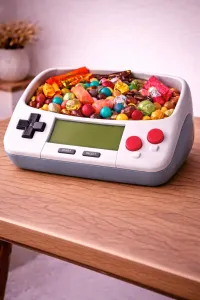 Vintage game console candy tray