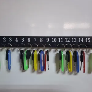 Numbered Key Organizer (1-16) - Wall Mount Rack