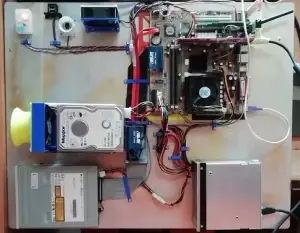 vertical (wall) hanging uATX desktop