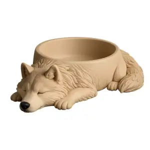 Husky dog bowl
