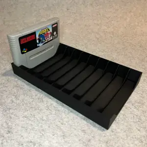 Games stand for SNES Super Nintendo cartridges