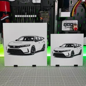 Honda Civic Type R – Hueforge – 3 Colors
