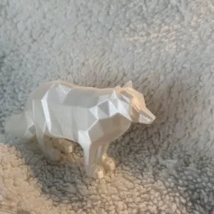 Low poly Arctic Fox