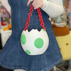 Yoshi Egg Popcorn Bucket or Purse Bag Mario Movie Accessory