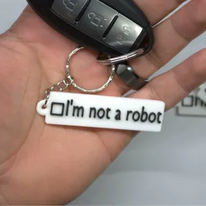 I'm not a robot checkbox keychain