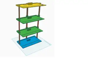 Expandable modular Lego speed champions display stand