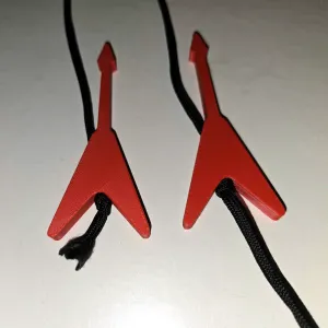 Flying V Guitar Hoodie Bead
