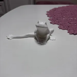 Frog doing yoga garden decoration