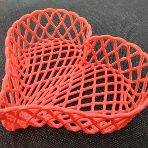Heart Woven Basket Mesh Organizer – Romantic Valentine Gift