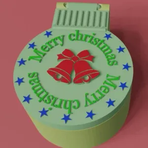 Christmas ball box (no support needed)