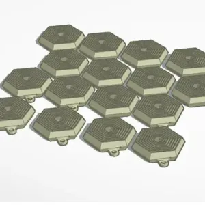 16 HEXAGON FIDGETS FAST PRINT ALL AT ONCE OR REMOVABLE