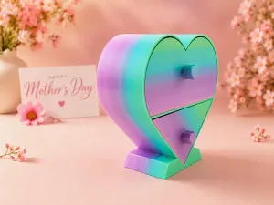 Heart Keepsake Drawer Box