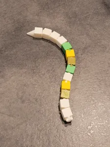 Cube Snake for using the last few meters of filament