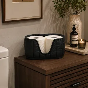 CUSHION TOILET PAPER ORGANIZER (TWO ROLLS, SIDE BY SIDE) 🧻✨
