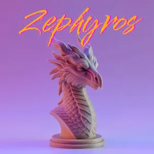Zephyros - Wind Dragon Bust
