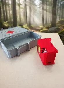 Caja Botiquin + Linterna | FirstAid Box+Flashlight