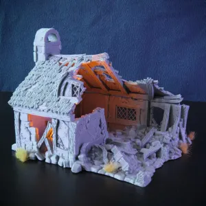 City of Tarok - Ruined Cottage - RPG Terrain