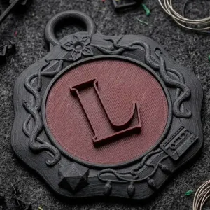 Stranger Things pendant - Letter L by Aza