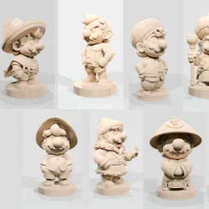 Mario Fan Art Collection – Bundle (12 FanArt Figures)
