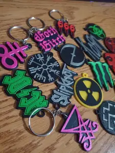 Rock and Metal Bands and Symbols KEYCHAINS