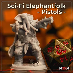 Sci-Fi Elephantfolk Pistols