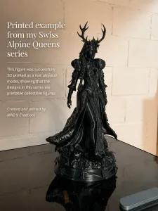 Swiss Alpine Queen 2 – Edelweiss Antler Crown