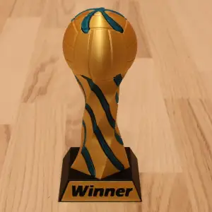 Impossible Passthrough Volleyball Trophy