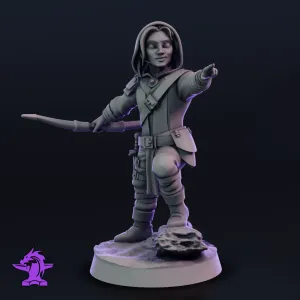 Hunter, Ranger, Rogue |  32mm Mini | Dwarf, Halfling, gnome