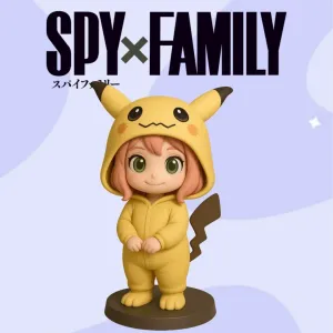 Anya Mimikyu Pokemon Costume chibi design with base STL