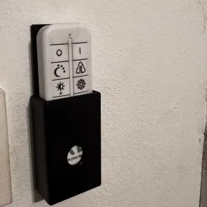 remote control holder for light
