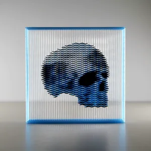 Fragmented Skull String Art