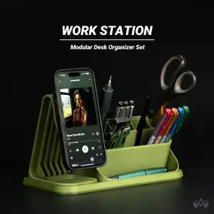 Modular Desk Organizer System | MagSafe Phone Stand