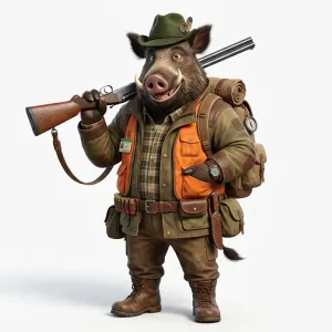 Hunter sanglier chasseur