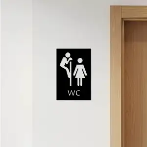 WC, Toilet Sign, Restroom