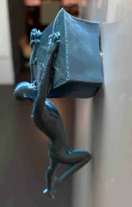 Ice Cube Climber Fridge Magnet