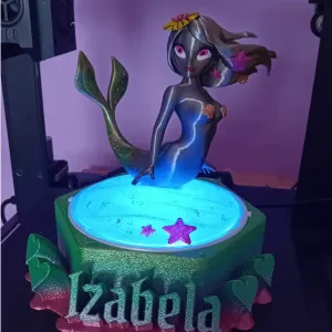 Mermaid kids lamp