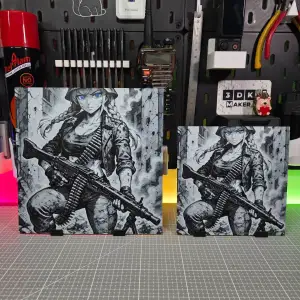 Girl Anime MG42 – Hueforge – 4 Colors