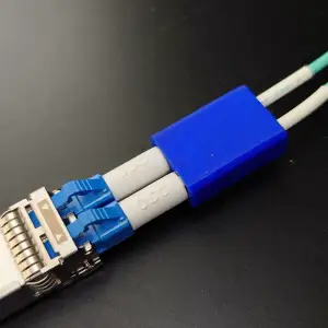 LC-DLC connector conversion for optical fiber cables