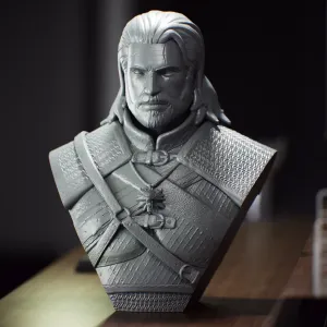 Geralt Bust from The Witcher - Busto de Geralt de Witcher