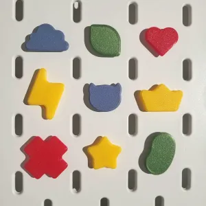 Cute decorative pins for IKEA SKADIS pegboard