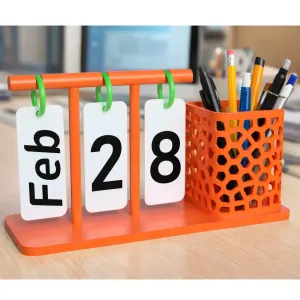 Perpetual Calendar With Pen holder